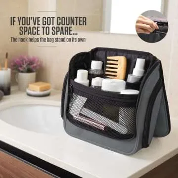 Stylish VENTURE 4TH Hanging Toiletry Bag with Compartments