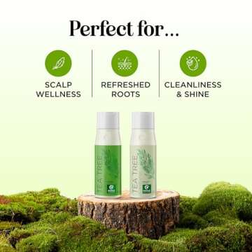 Tea Tree Shampoo and Conditioner Set - Sulfate Free Clarifying Shampoo and Conditioner for Oily Hair...