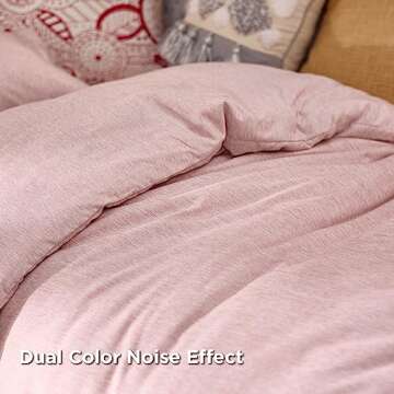 Bedsure Twin/Twin XL Comforter Set - Pink Soft Bedding for All Seasons, Cationic Dyed Bed Set, 2 Pieces, 1 Twin Size Comforter (68"x88") and 1 Pillow Sham (20"x26"+2")
