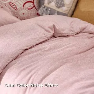 Bedsure Twin/Twin XL Comforter Set - Pink Soft Bedding for All Seasons, Cationic Dyed Bed Set, 2 Pieces, 1 Twin Size Comforter (68"x88") and 1 Pillow Sham (20"x26"+2")