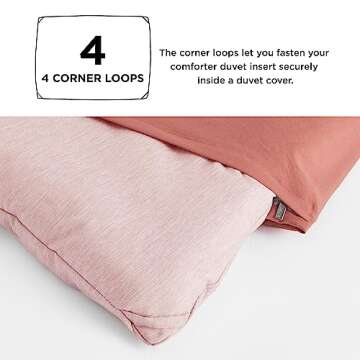Bedsure Twin/Twin XL Comforter Set - Pink Soft Bedding for All Seasons, Cationic Dyed Bed Set, 2 Pieces, 1 Twin Size Comforter (68"x88") and 1 Pillow Sham (20"x26"+2")
