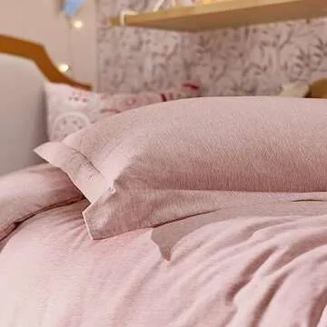 Bedsure Twin/Twin XL Comforter Set - Pink Soft Bedding for All Seasons, Cationic Dyed Bed Set, 2 Pieces, 1 Twin Size Comforter (68"x88") and 1 Pillow Sham (20"x26"+2")