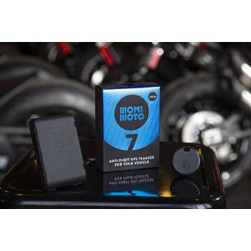 MoniMoto 7 (2021) - Smart Motorcycle GPS Tracker and Alarm - Suitable for Scooters, Quad Bike ATVs, Snowmobiles - DIY Installation, No Wiring Required