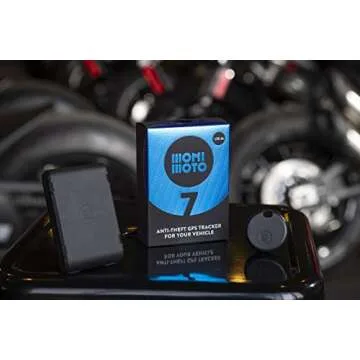 MoniMoto 7 (2021) - Smart Motorcycle GPS Tracker and Alarm - Suitable for Scooters, Quad Bike ATVs, Snowmobiles - DIY Installation, No Wiring Required