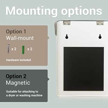 Magnetic Lint Bin for Laundry Room Stylish & Practical