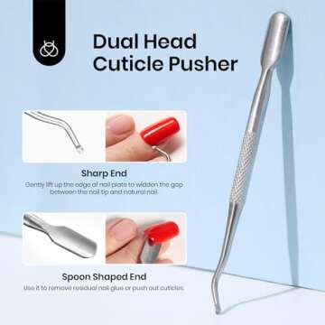 Beetles Nail Glue Remover Glue 20ml for False Nails, Press on Nails Glue Remover for Fake Nail Tips ...