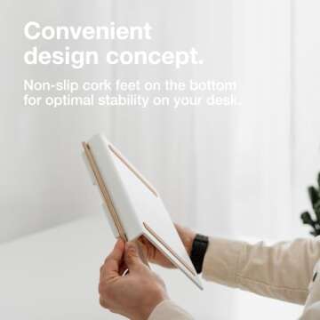 Ergonomic Wood Laptop Stand for 10-16 Inch Devices