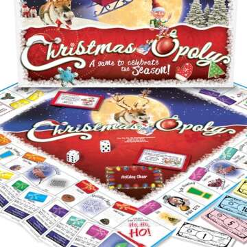 Late for the Sky: Christmas-Opoly, Festive Twist on one of the Most Well Known Board Games, Christmas Theme to Celebrate the Season, For 2 to 6 Players
