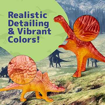 PREXTEX Mini Toy Dinosaurs Figure - 72 Count - Dinosaur Party Favors Easter Eggs Filler, Plastic Dinosaur Figurines, Small Dinosaur Toys