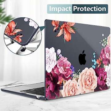 Stylish TWOLSKOO MacBook Air Case with Accessories