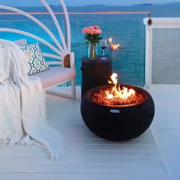 York Concrete Fire Pit - Modern Outdoor Heating Solution