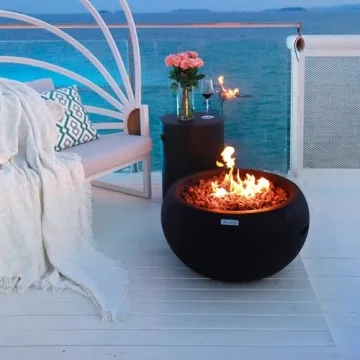 York Concrete Fire Pit - Modern Outdoor Heating Solution