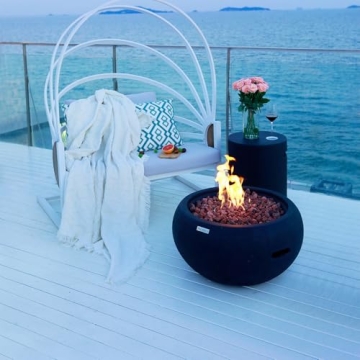 York Concrete Fire Pit - Modern Outdoor Heating Solution