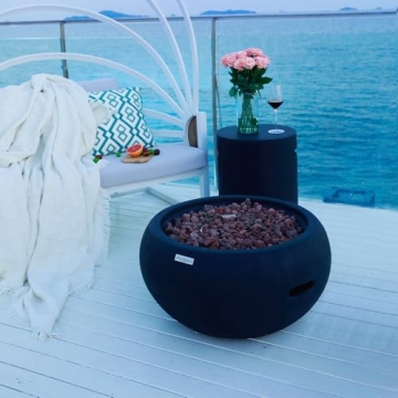 York Concrete Fire Pit - Modern Outdoor Heating Solution