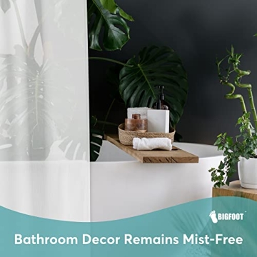 BigFoot Shower Curtain Liner - Premium Odor Free Waterproof