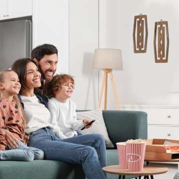 CroBlissful 2 Pcs Mid Century Wall Decor Wood Mid Century Modern Elegance Wall Accents Abstract Wall Decor Geometric Panels for Interior Wall Decor Panel Wall Art for Home Living Room (Dark Brown)