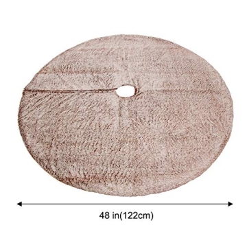 Juegoal 48 Inch Luxury Christmas Tree Skirt for the Holidays