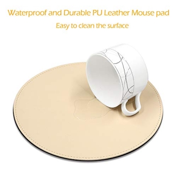 ProElife 8.66-Inch Mouse Pad with Waterproof PU Leather