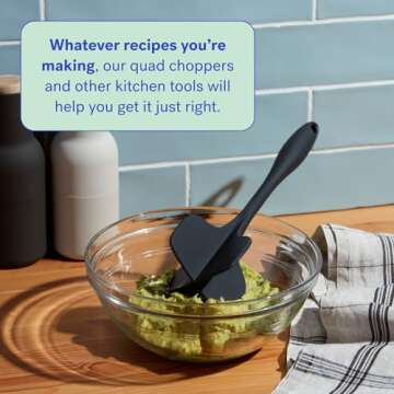 GIR: Get It Right Premium Silicone Quad Meat Chopper - Non-Stick Heat Resistant Potato Mashers and Hamburger Chopper - Ultimate - 12 IN, White