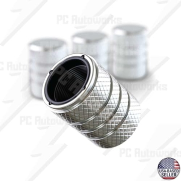 PC Autoworks Tire Valve Stem Caps - Premium Aluminum Design