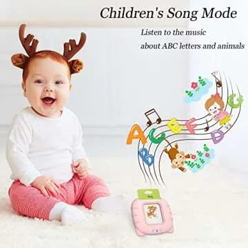 Startcan Spanish & English Talking Flash Cards for Toddlers 1 2 3 4 5 6, Audible Toys for Kids to Learn Spanish - 258 Cards and 516 Words(Blue)