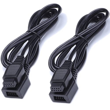 JoFong 9 Pin Controller Extension Cable for AV 620 HD 621 HD 821 Classic Retro Game Console Plug and...