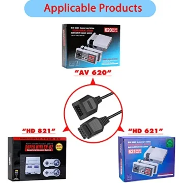 JoFong 9 Pin Controller Extension Cables - 5.8FT 2-Pack