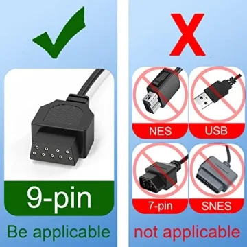 JoFong 9 Pin Controller Extension Cables - 5.8FT 2-Pack