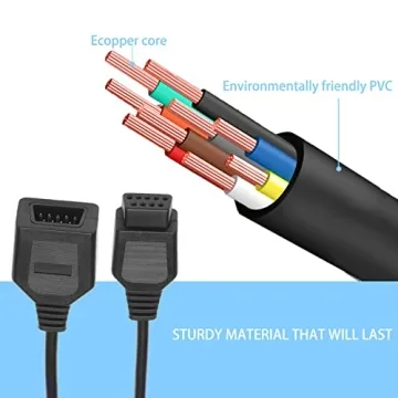 JoFong 9 Pin Controller Extension Cables - 5.8FT 2-Pack