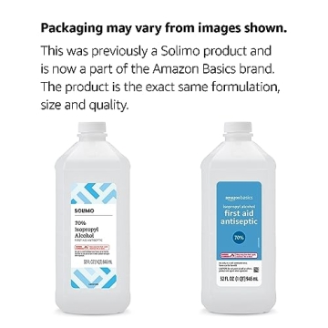 Amazon Basics 70% Isopropyl Alcohol First Aid Antiseptic 32 Fl Oz