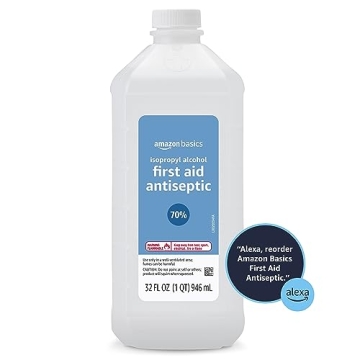 Amazon Basics 70% Isopropyl Alcohol First Aid Antiseptic 32 Fl Oz
