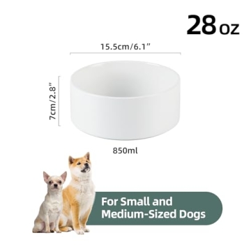 Premium Non-Slip Ceramics Dog Bowl for Easy Feeding