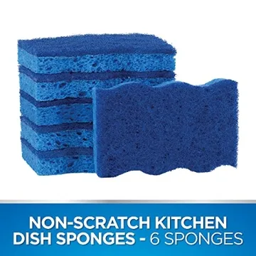 Dawn Non-Scratch Kitchen Dish Sponges - 6 Pack