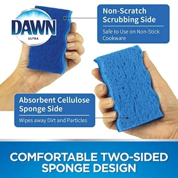 Dawn Non-Scratch Kitchen Dish Sponges - 6 Pack