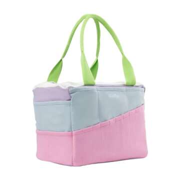 Soolla Studio Bag: Art Supply Storage Organizer & Pottery Tool Bag, Washable Craft Tote, Knitting Ya...