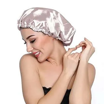ELIHAIR Satin Bonnet Adjustable Hair Cap for Sleeping