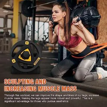 AmazeFan Tib Bar, Tibialis Trainer Leg Workout, Knees Over Toes Tibia Dorsi Calf Machine for Strength Training Calves/Shins/Ankles and Ripping Lower Leg Muscles, Fit 2" Weight Plates and All Shoe Size