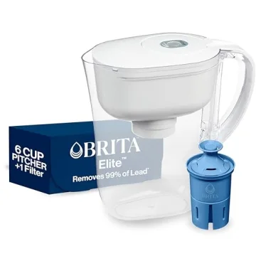 Brita Metro Elite Water Filter Pitcher - Clean, Lead-Free Water in 6-Cup Size