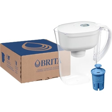 Brita Metro Elite Water Filter Pitcher 6-Cup Lead-Free