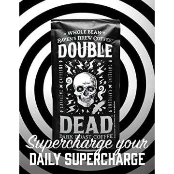 Raven’s Brew Coffee - Double Dead™ - Dark Roast, Naturally High Caffeine (Ground, 12 oz)