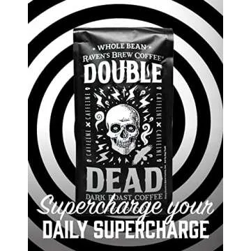 Raven’s Brew Coffee - Double Dead™ - Dark Roast, Naturally High Caffeine (Ground, 12 oz)