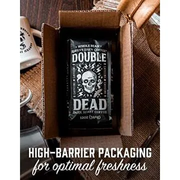 Raven’s Brew Coffee - Double Dead™ - Dark Roast, Naturally High Caffeine (Ground, 12 oz)