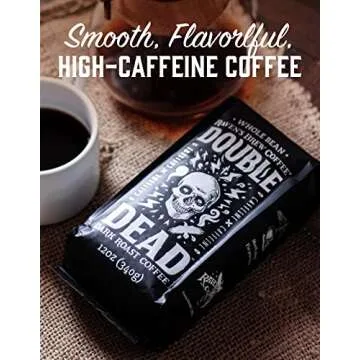 Raven’s Brew Coffee - Double Dead™ - Dark Roast, Naturally High Caffeine (Ground, 12 oz)
