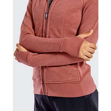 CRZ YOGA Women's Cotton Hoodies for Stylish Comfort