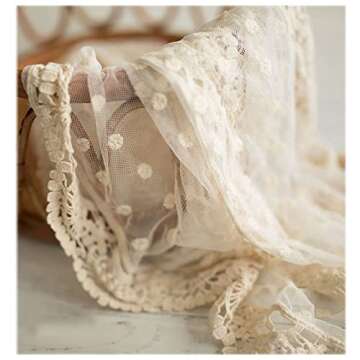 Honra Newborn Photography Prop Lace Wrap - Perfect for Baby Girl Posing Photoshoot
