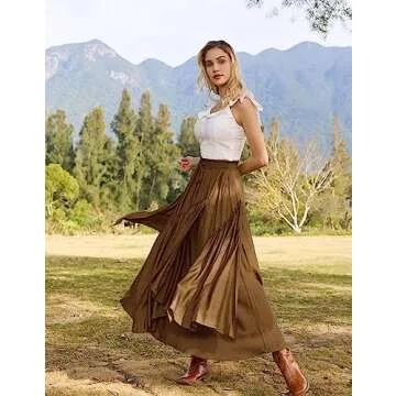 Scarlet Darkness Renaissance Skirt for Women - Elegant Boho Design