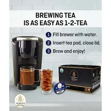 Organic Herbal Tea Pods for Focus - Teavity 24 Count