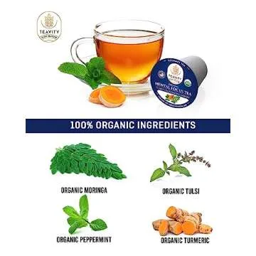 Organic Herbal Tea Pods for Focus - Teavity 24 Count