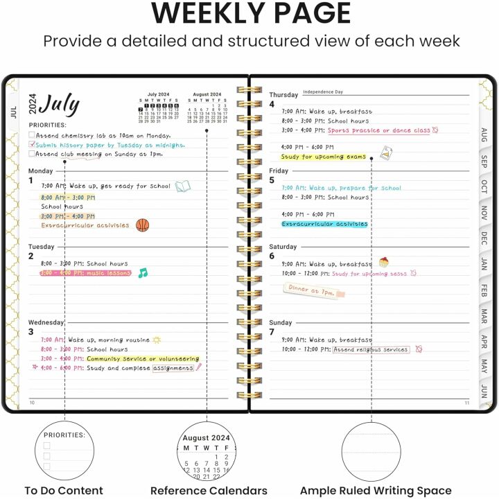 Academic Planner 2024-2025 for Teachers | Monthly & Weekly