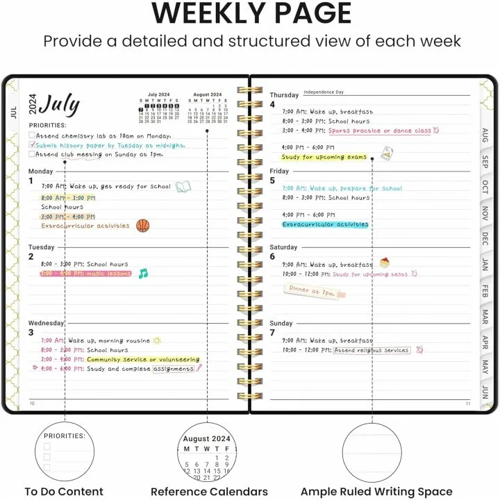 Academic Planner 2024-2025 for Teachers | Monthly & Weekly